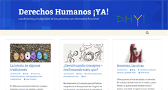 Desktop Screenshot of derechoshumanosya.org