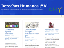 Tablet Screenshot of derechoshumanosya.org